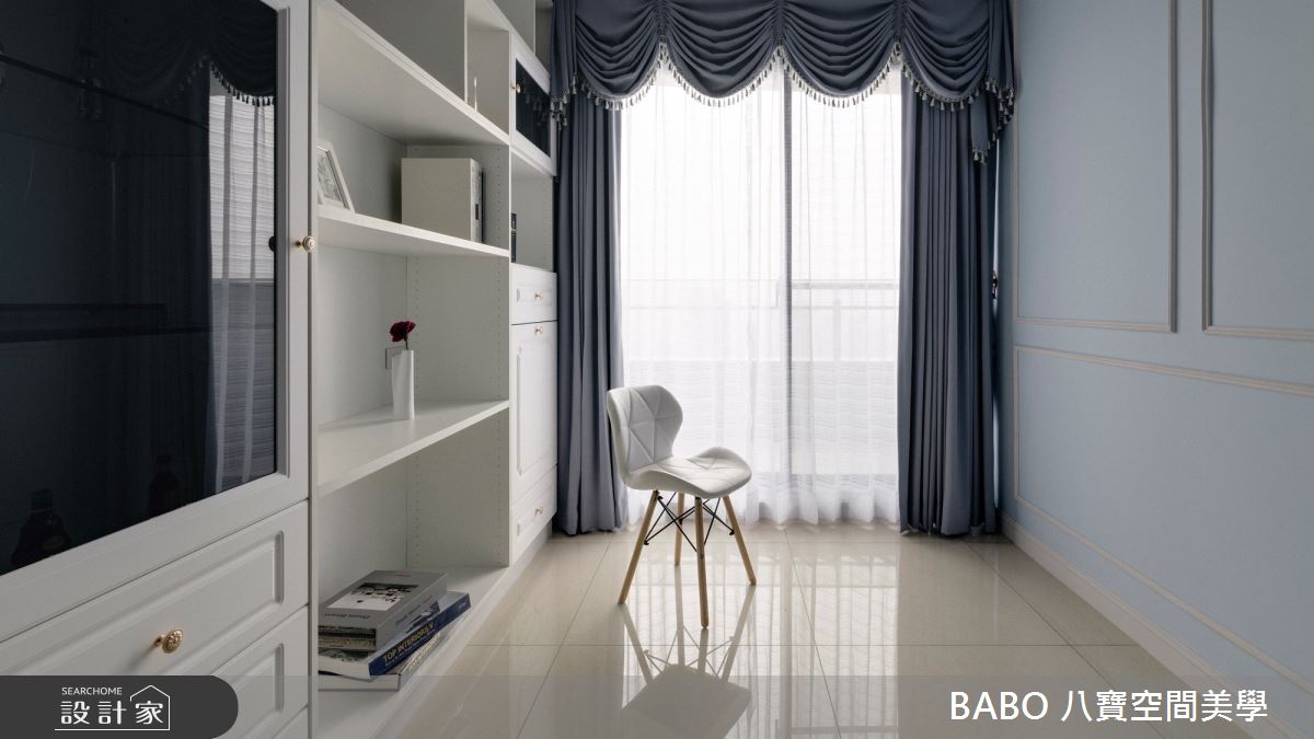 18坪新成屋(5年以下)＿混搭風臥室多功能室案例圖片＿八寶空間美學＿八寶_藍白記憶之7