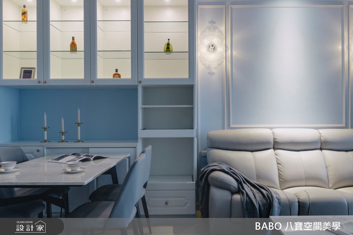 18坪新成屋(5年以下)＿混搭風客廳餐廳案例圖片＿八寶空間美學＿八寶_藍白記憶之1