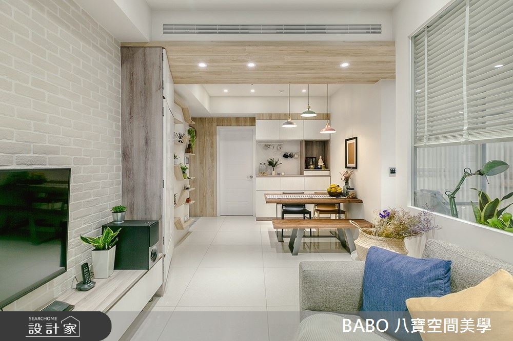 25坪新成屋(5年以下)＿北歐風客廳餐廳案例圖片＿八寶空間美學＿八寶_網羅北歐之2
