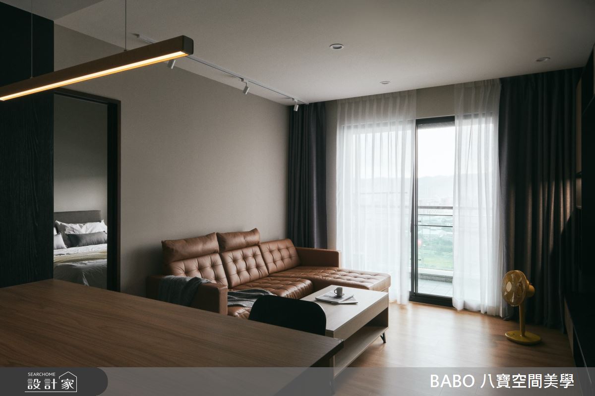 20坪新成屋(5年以下)＿簡約風客廳案例圖片＿八寶空間美學＿八寶_南西南西之2