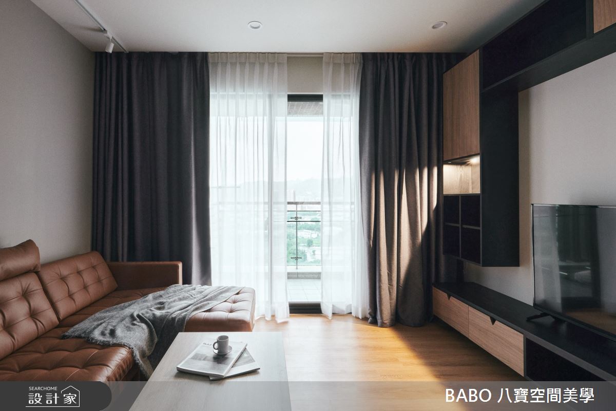 20坪新成屋(5年以下)＿簡約風客廳案例圖片＿八寶空間美學＿八寶_南西南西之3