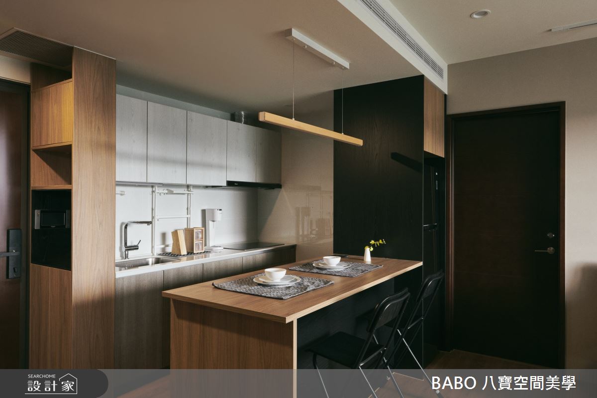 20坪新成屋(5年以下)＿簡約風餐廳廚房中島案例圖片＿八寶空間美學＿八寶_南西南西之8