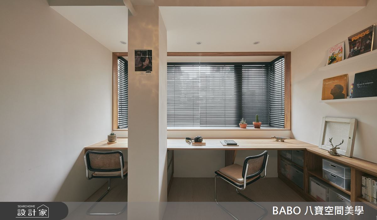 34坪老屋(41~50年)＿日式無印風書房案例圖片＿八寶空間美學＿八寶_金糖圓圓之13
