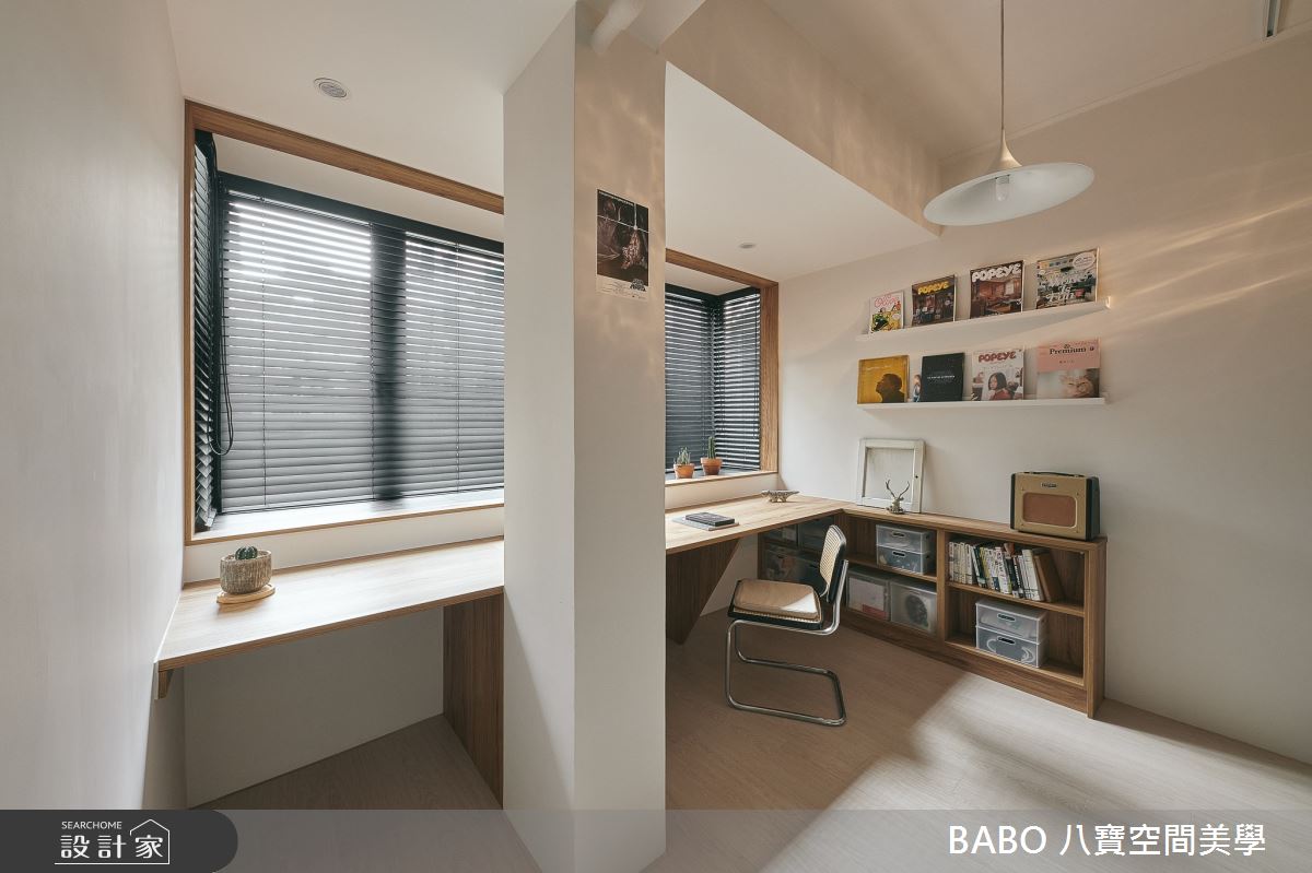 34坪老屋(41~50年)＿日式無印風書房案例圖片＿八寶空間美學＿八寶_金糖圓圓之14