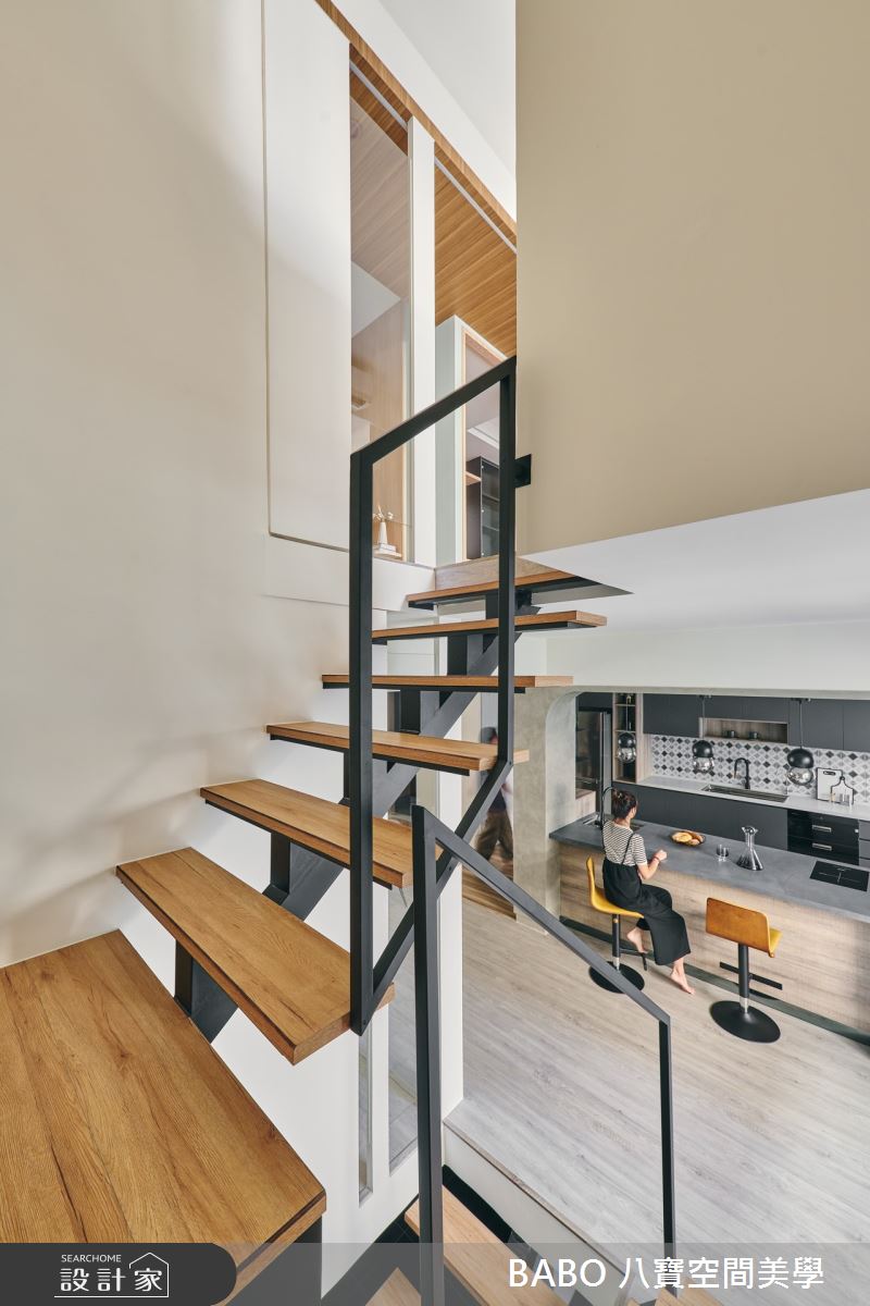 80坪中古屋(5~15年)＿混搭風樓梯案例圖片＿八寶空間美學＿八寶_拂煦之17