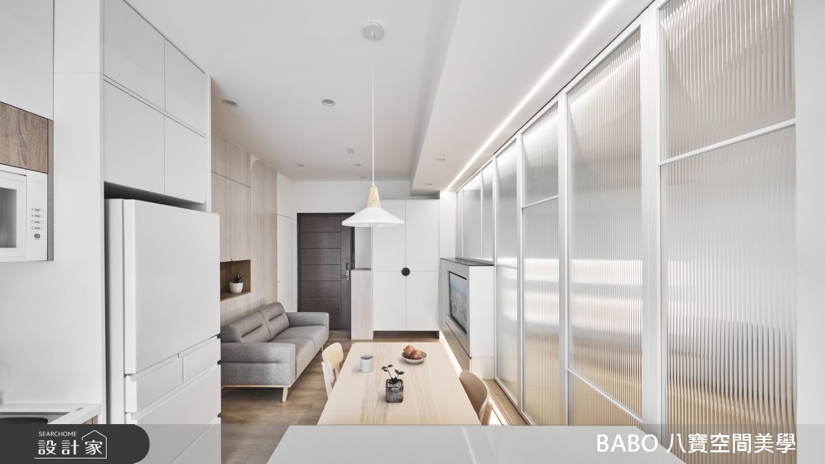 15坪新成屋(5年以下)＿新日式風玄關客廳餐廳案例圖片＿八寶空間美學＿八寶_勻淨之2