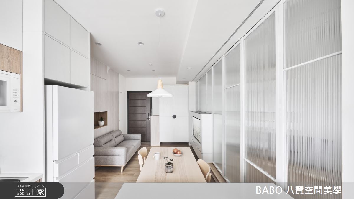 15坪新成屋(5年以下)＿新日式風玄關客廳餐廳案例圖片＿八寶空間美學＿八寶_勻淨之3