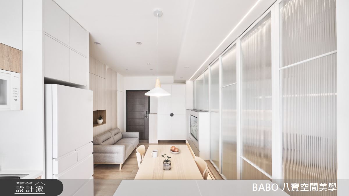 15坪新成屋(5年以下)＿新日式風玄關客廳餐廳案例圖片＿八寶空間美學＿八寶_勻淨之4