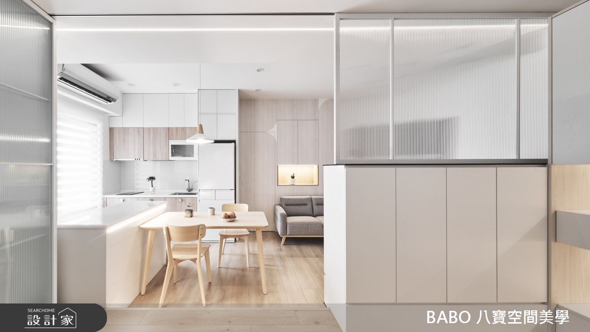 15坪新成屋(5年以下)＿新日式風餐廳廚房中島案例圖片＿八寶空間美學＿八寶_勻淨之10