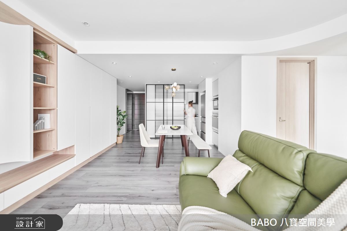 23坪新成屋(5年以下)＿日式無印風玄關客廳餐廳案例圖片＿八寶空間美學＿八寶_森呼吸之4
