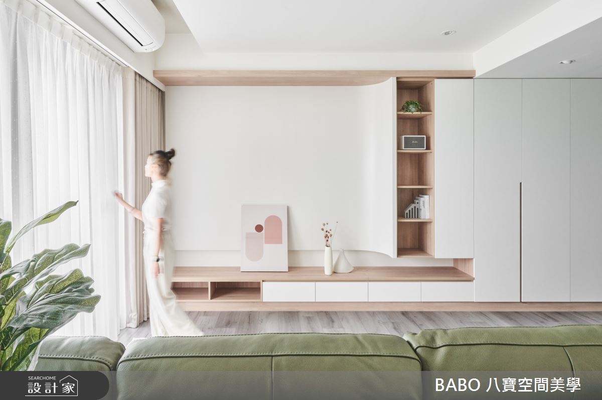 23坪新成屋(5年以下)＿日式無印風客廳案例圖片＿八寶空間美學＿八寶_森呼吸之6