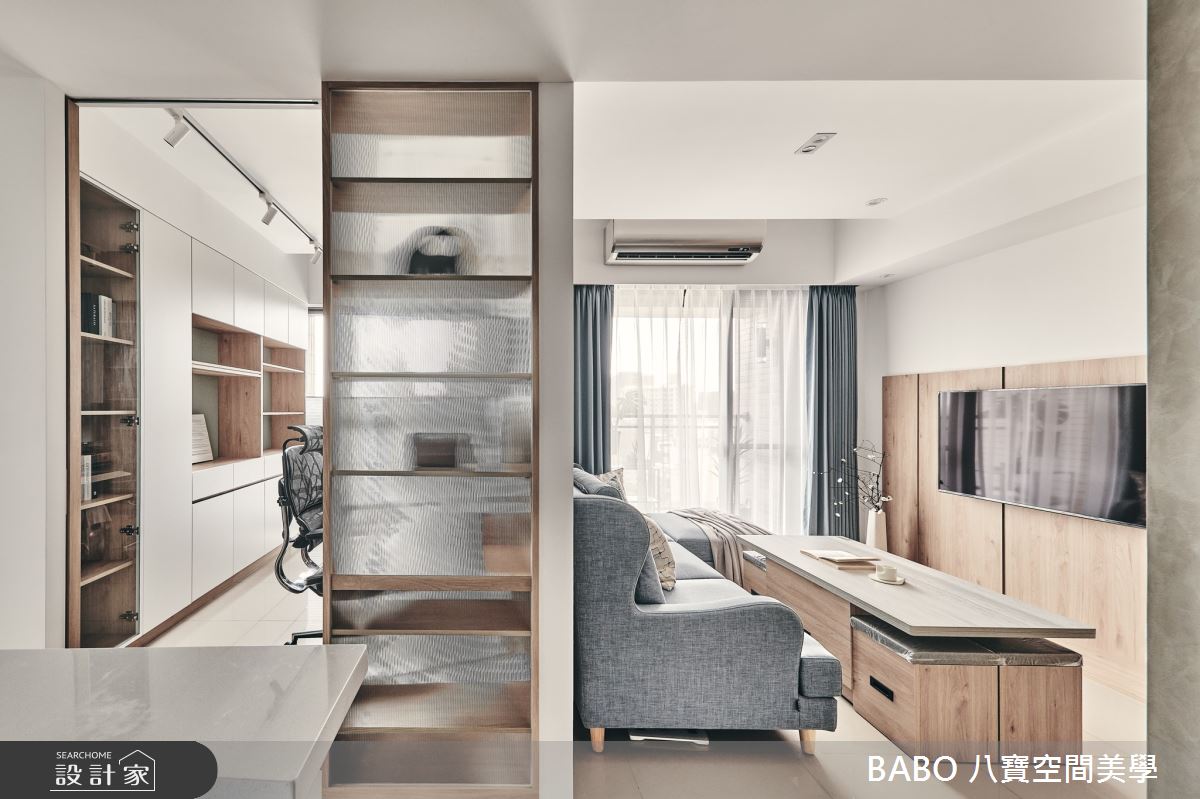12坪新成屋(5年以下)＿日式無印風客廳書房案例圖片＿八寶空間美學＿八寶_小日子之9