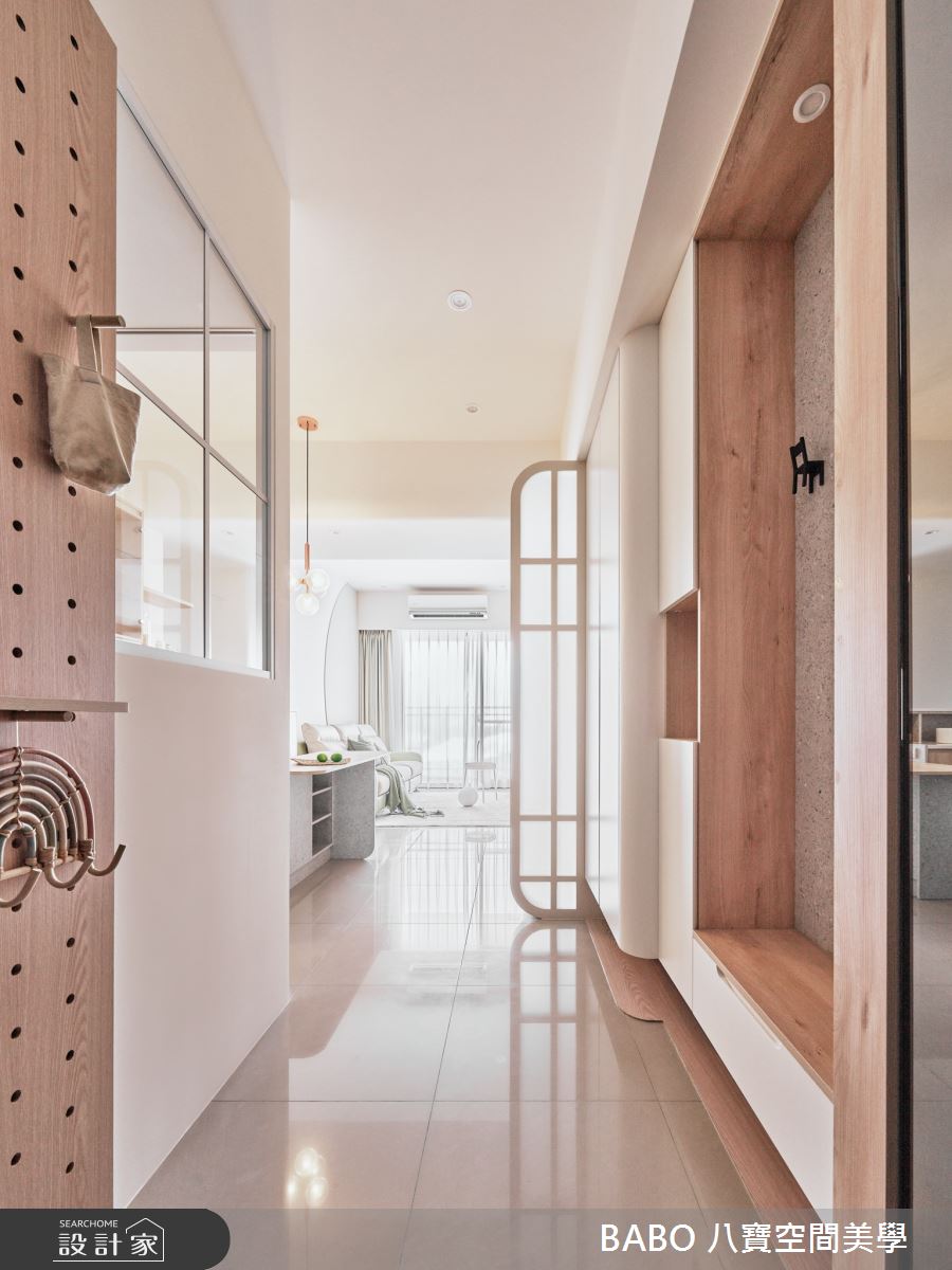 21坪新成屋(5年以下)＿北歐風玄關案例圖片＿八寶空間美學＿八寶_新森活_北歐小清新之1