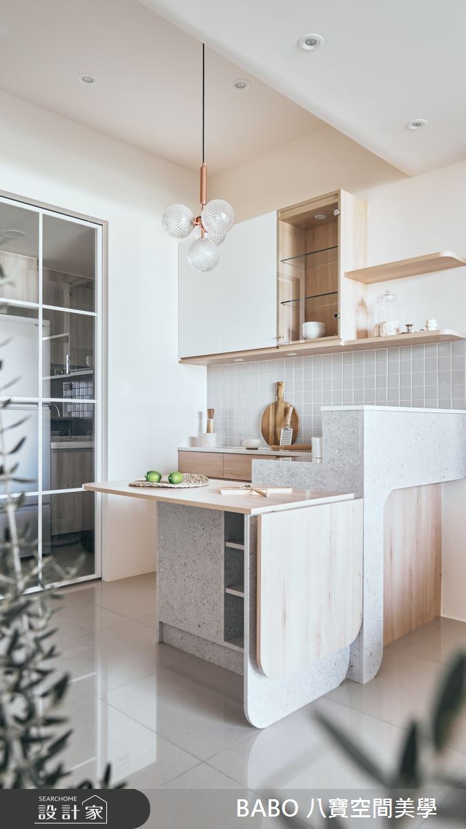 21坪新成屋(5年以下)＿北歐風餐廳吧檯案例圖片＿八寶空間美學＿八寶_新森活_北歐小清新之15