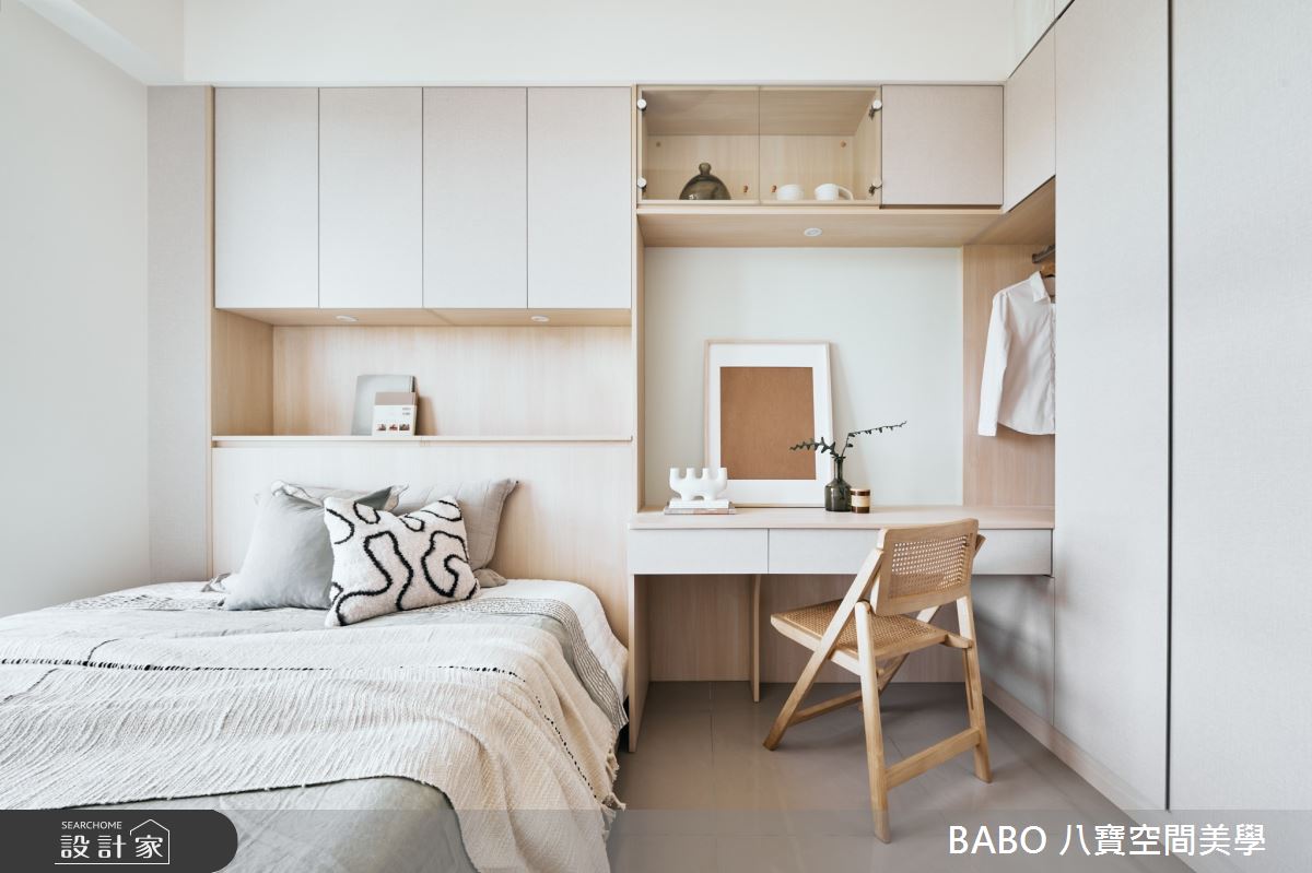 21坪新成屋(5年以下)＿北歐風客房案例圖片＿八寶空間美學＿八寶_新森活_北歐小清新之21