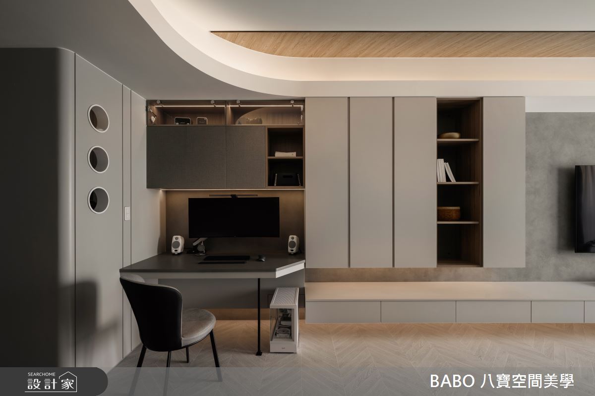 15坪新成屋(5年以下)＿現代風客廳工作區案例圖片＿八寶空間美學＿八寶_N°8之5