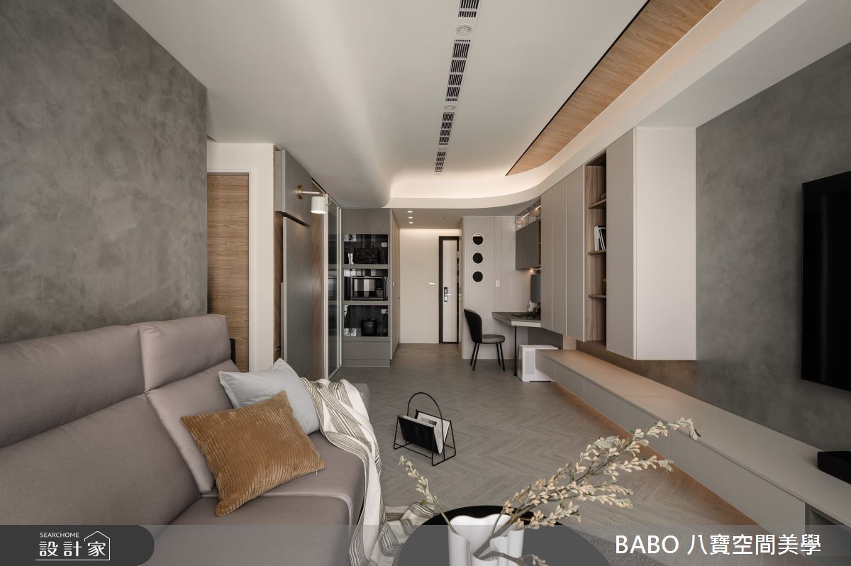 15坪新成屋(5年以下)＿現代風客廳書房案例圖片＿八寶空間美學＿八寶_N°8之10