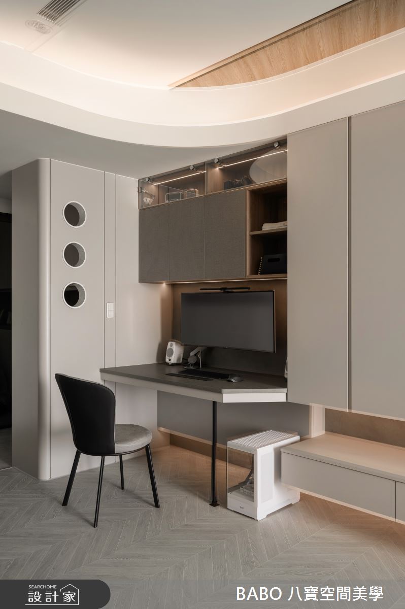 15坪新成屋(5年以下)＿現代風客廳工作區案例圖片＿八寶空間美學＿八寶_N°8之6