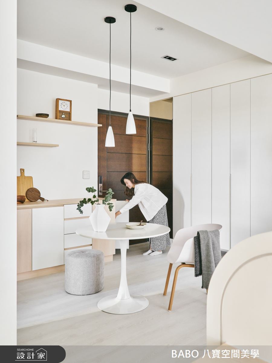 18坪中古屋(5~15年)＿簡約風玄關餐廳案例圖片＿八寶空間美學＿八寶_蒲公英的約定之3