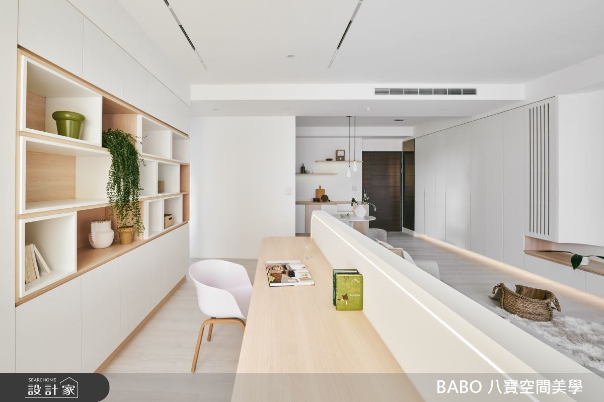 18坪中古屋(5~15年)＿簡約風客廳書房案例圖片＿八寶空間美學＿八寶_蒲公英的約定之12