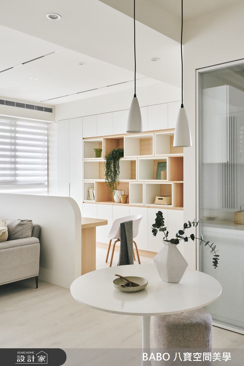 18坪中古屋(5~15年)＿簡約風客廳餐廳書房案例圖片＿八寶空間美學＿八寶_蒲公英的約定之10