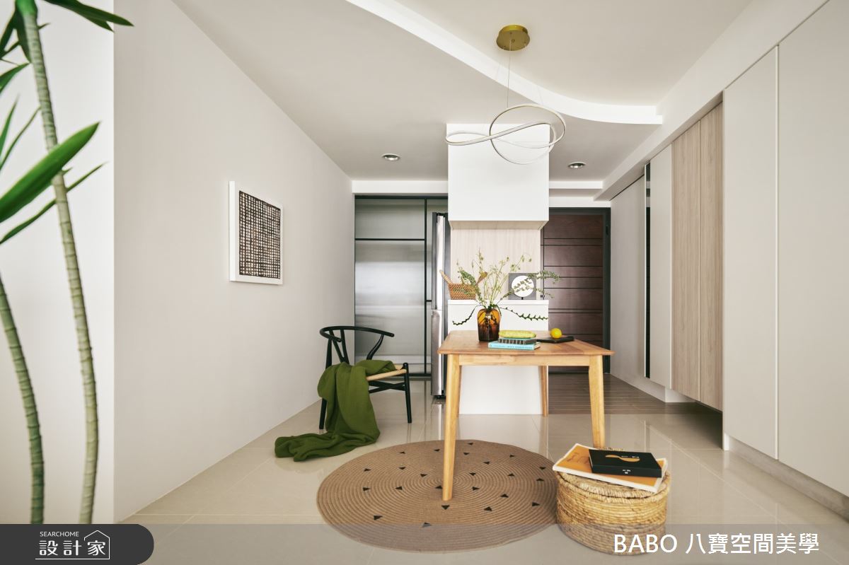 24坪新成屋(5年以下)＿混搭風玄關餐廳案例圖片＿八寶空間美學＿八寶_綠嶼之1