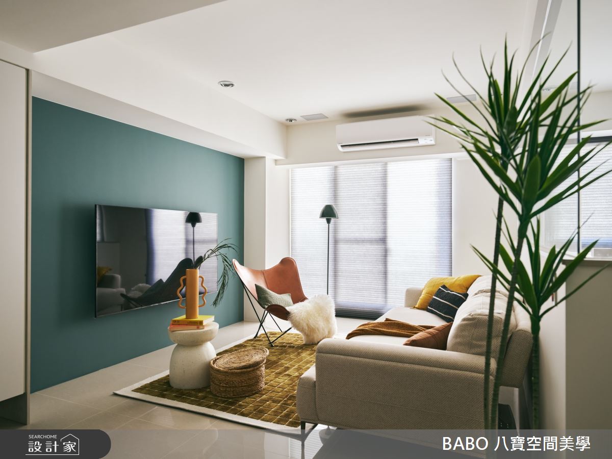 24坪新成屋(5年以下)＿混搭風客廳案例圖片＿八寶空間美學＿八寶_綠嶼之7
