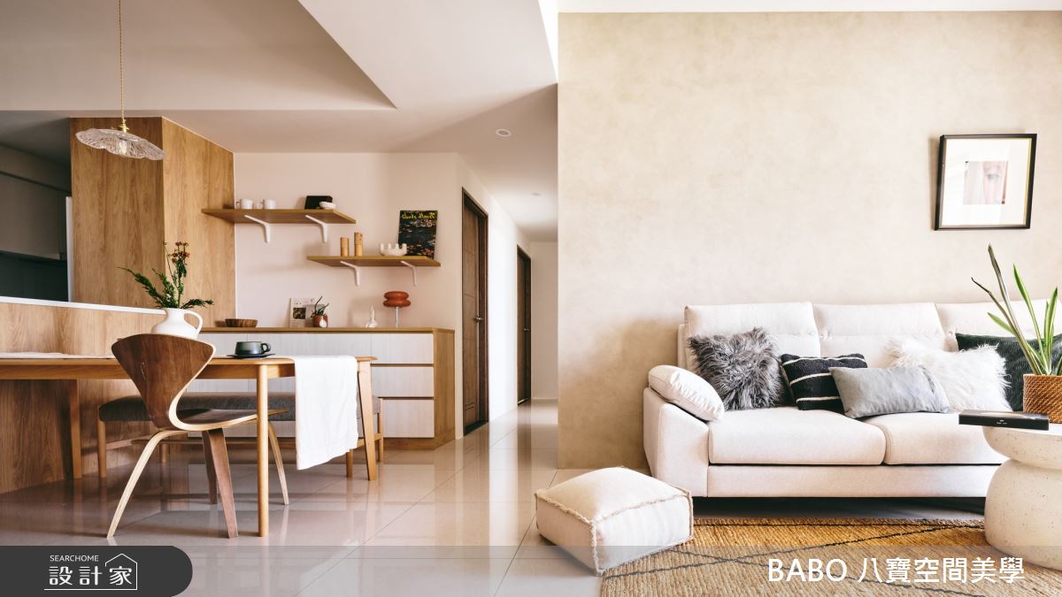 預售屋＿日雜風客廳餐廳案例圖片＿八寶空間美學＿八寶_鬱鬱之3