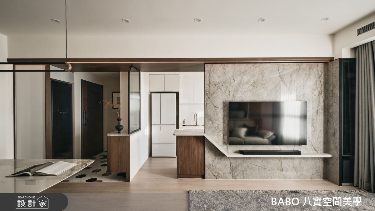 23坪中古屋(5~15年)＿現代風玄關客廳餐廳廚房案例圖片＿八寶空間美學＿八寶_格緻之2