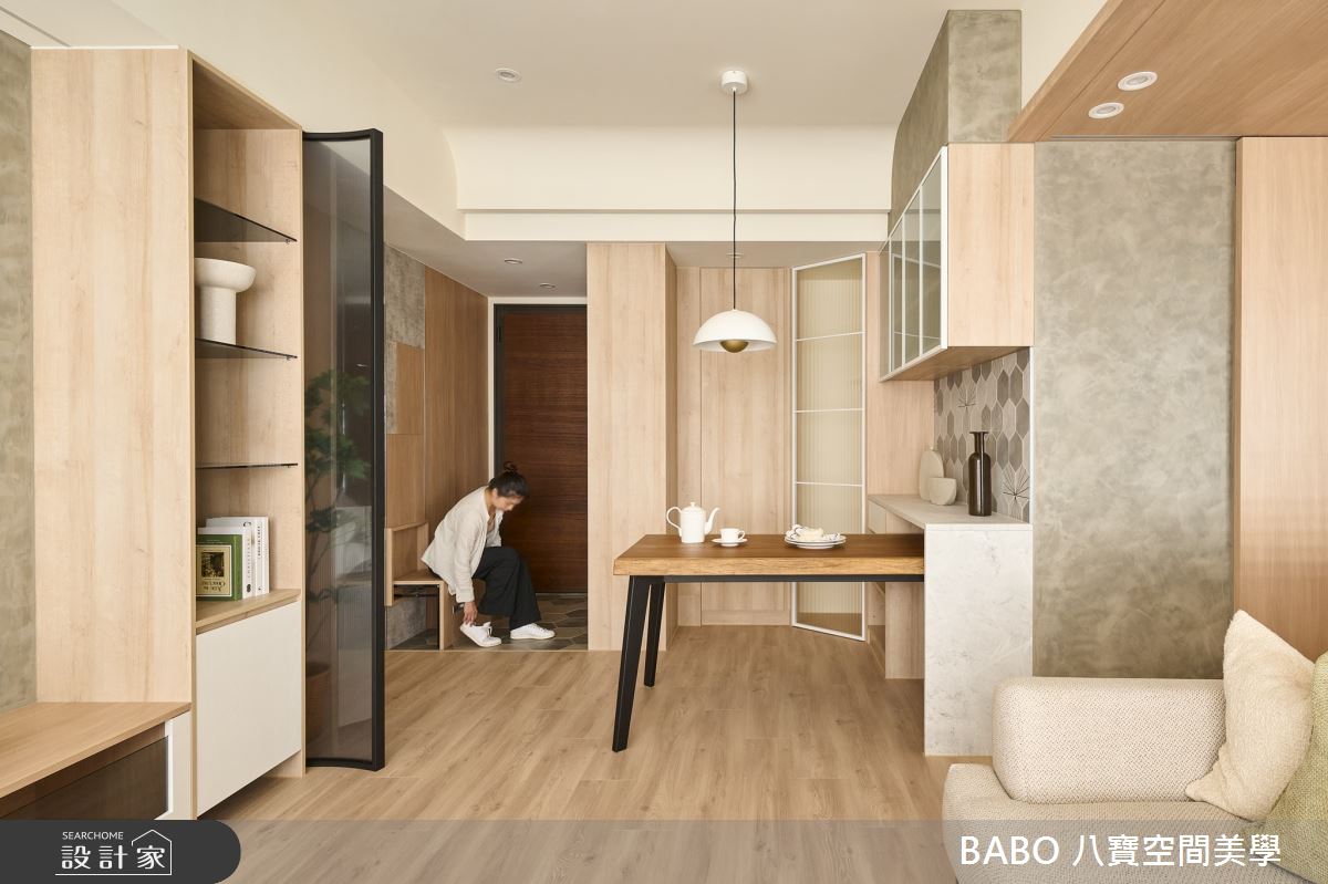 15坪新成屋(5年以下)＿北歐風玄關客廳餐廳案例圖片＿八寶空間美學＿八寶_熙曜之6