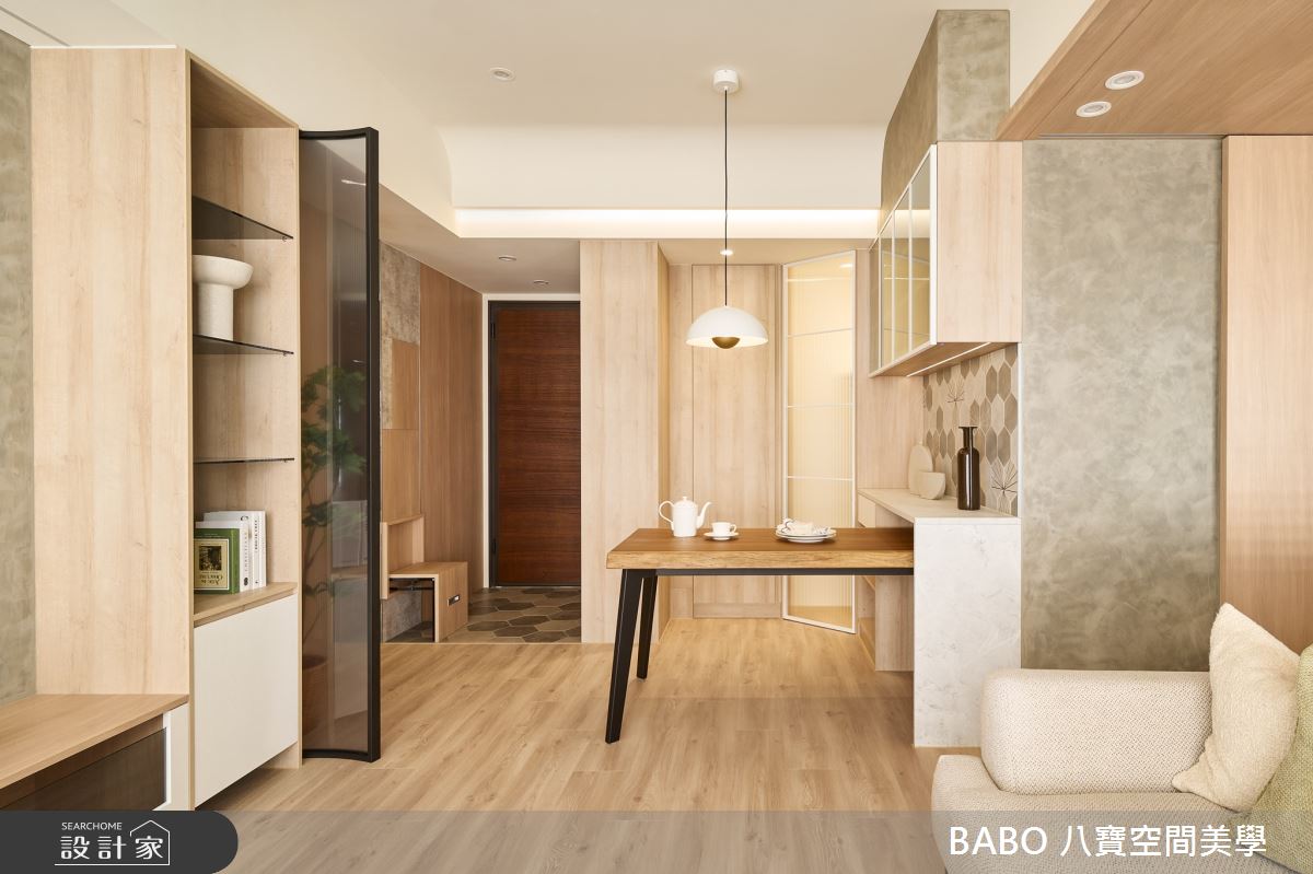 15坪新成屋(5年以下)＿北歐風玄關客廳餐廳案例圖片＿八寶空間美學＿八寶_熙曜之5