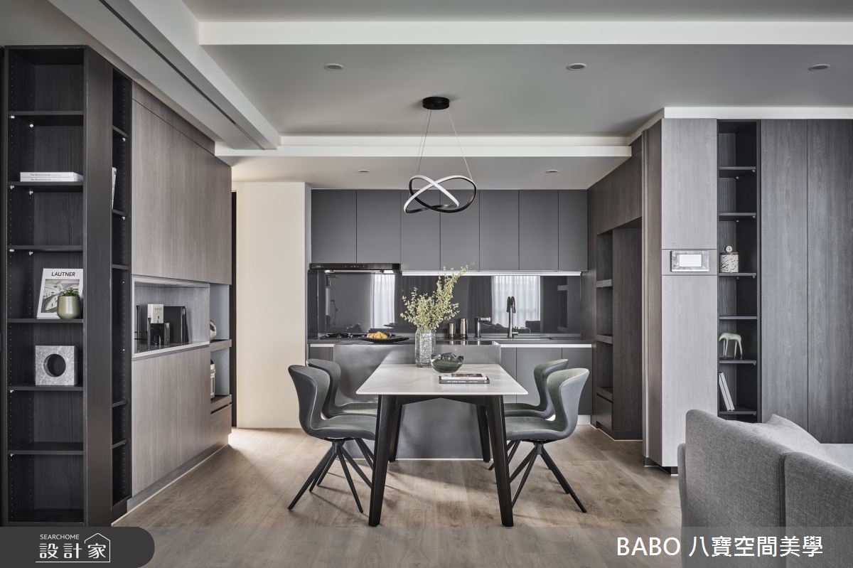 30坪中古屋(5~15年)＿現代風餐廳廚房中島案例圖片＿八寶空間美學＿八寶_星稀之7