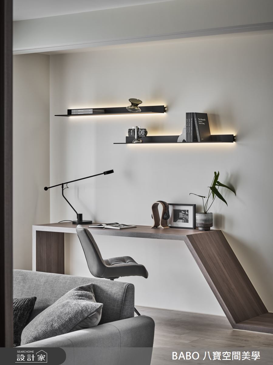 30坪中古屋(5~15年)＿現代風客廳書房工作區案例圖片＿八寶空間美學＿八寶_星稀之13