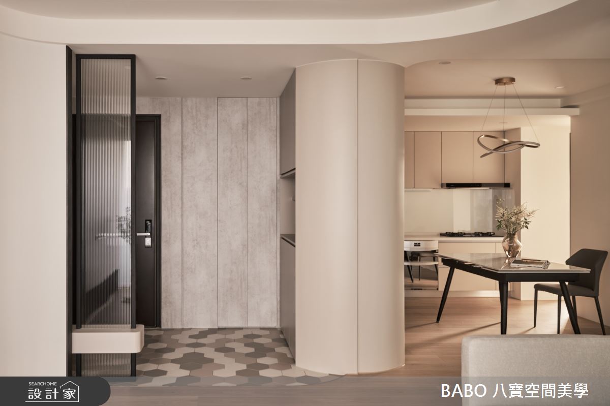 22坪中古屋(5~15年)＿現代風玄關客廳餐廳案例圖片＿八寶空間美學＿八寶_月明之6
