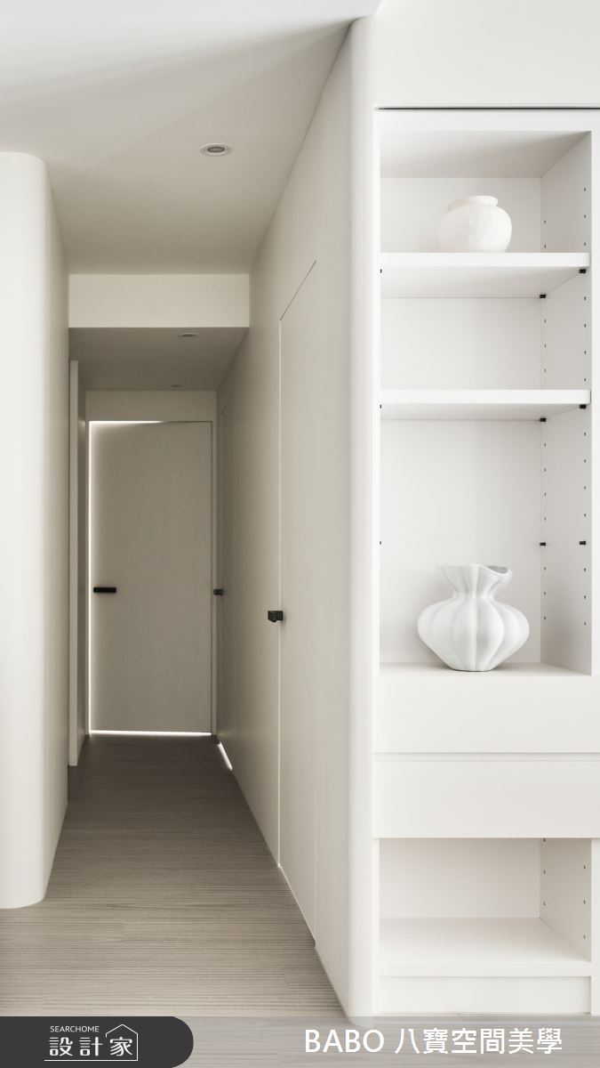 32坪新成屋(5年以下)＿簡約風走廊案例圖片＿八寶空間美學＿八寶_一抹，白之15