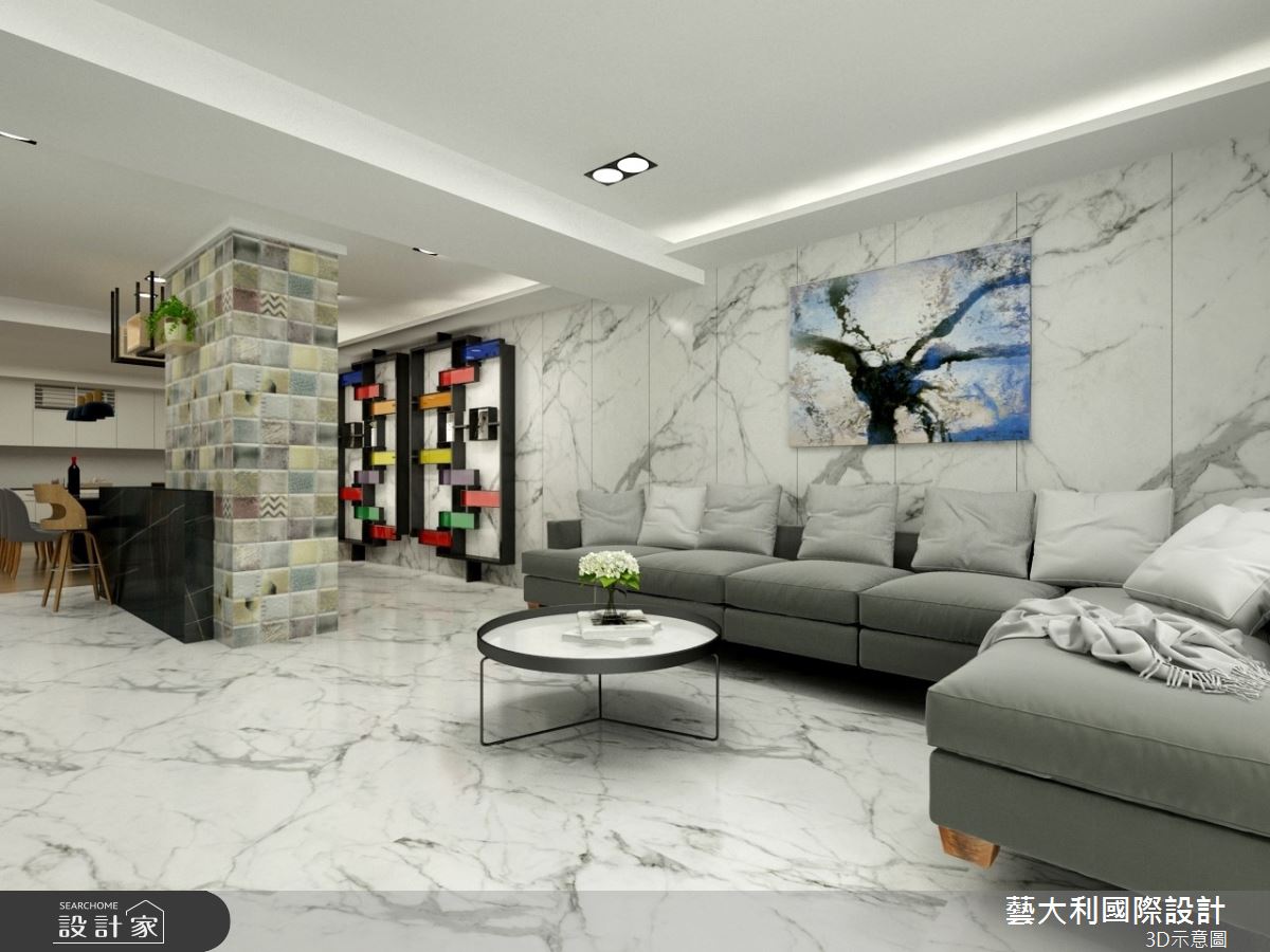 60坪新成屋(5年以下)＿現代風客廳案例圖片＿藝大利國際設計＿藝大利_17之2