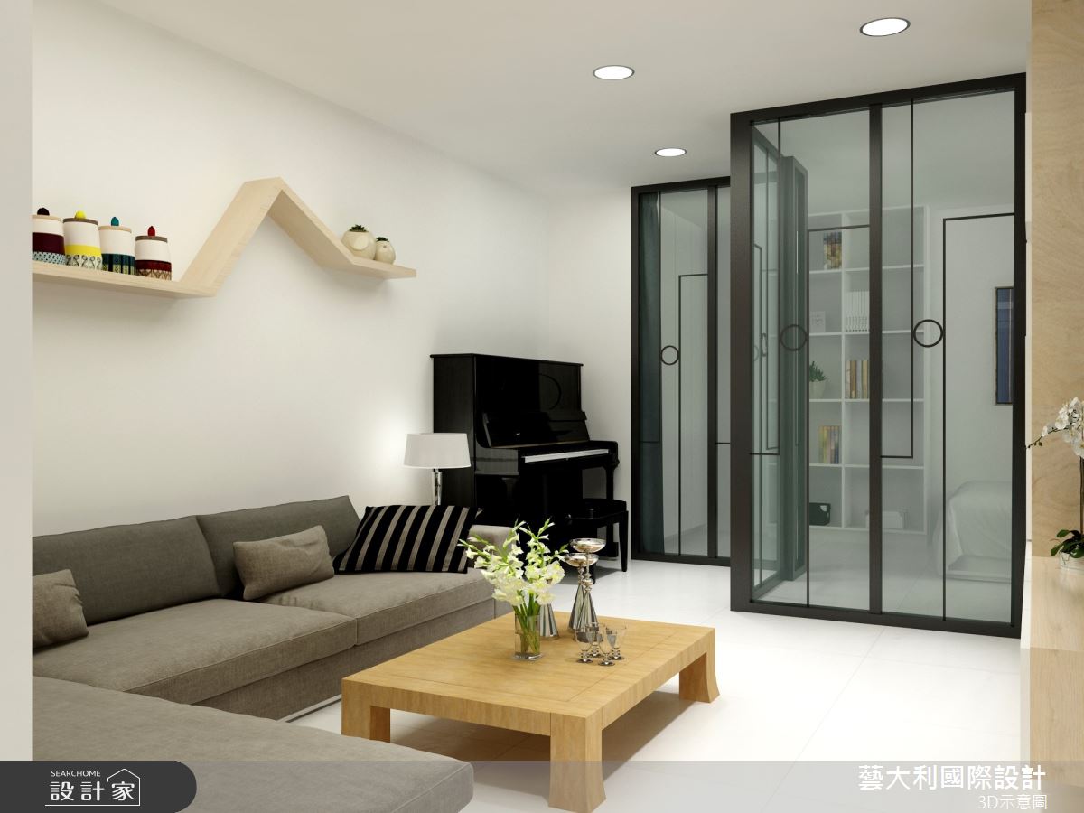 28坪老屋(31~40年)＿混搭風客廳案例圖片＿藝大利國際設計＿藝大利_22之4