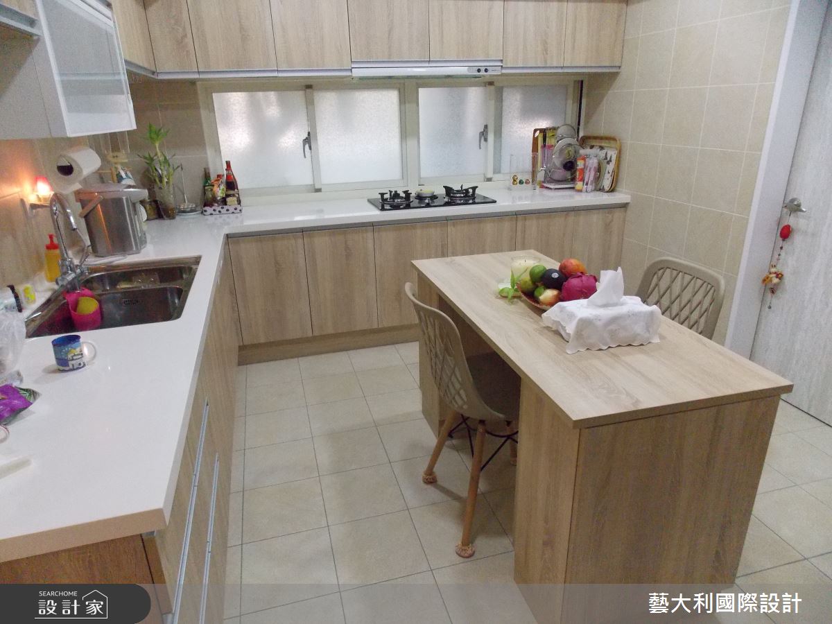 100坪老屋(41~50年)＿新中式風廚房中島案例圖片＿藝大利國際設計＿藝大利_23之18