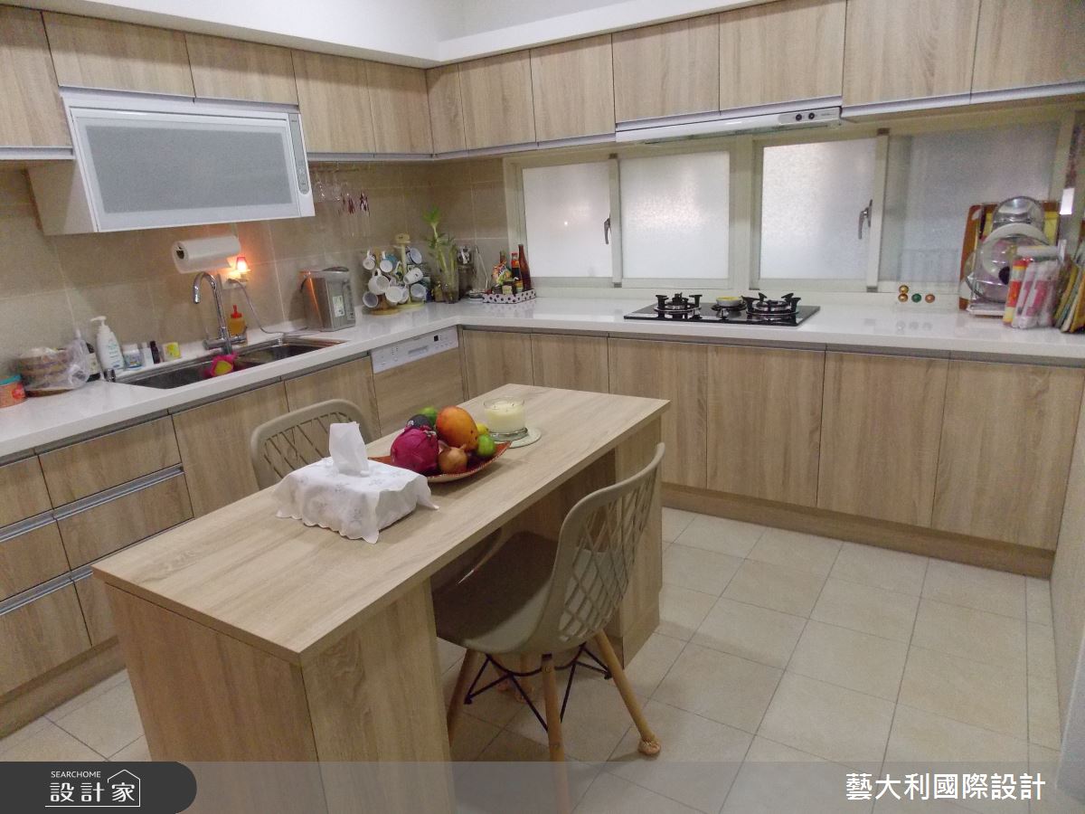 100坪老屋(41~50年)＿新中式風廚房中島案例圖片＿藝大利國際設計＿藝大利_23之19