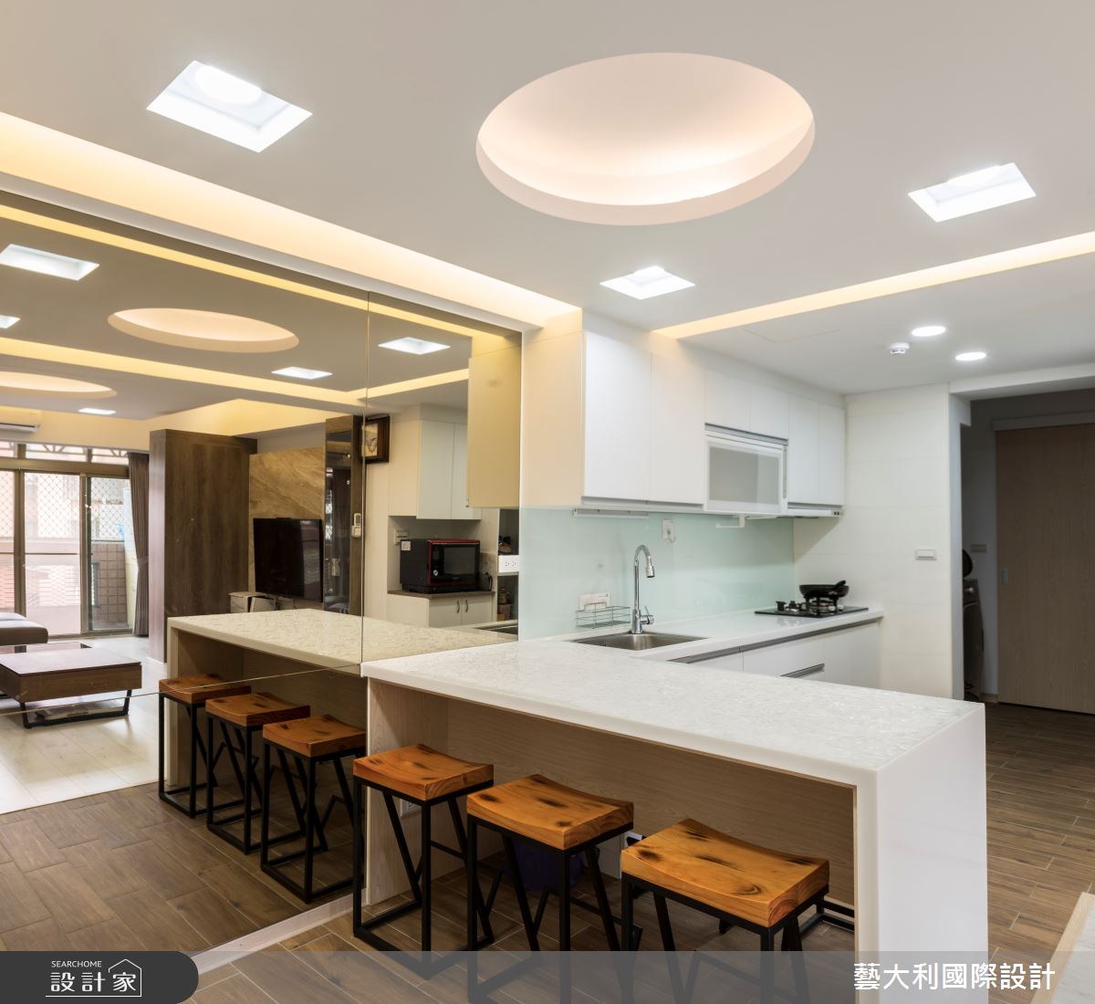 28坪老屋(31~40年)＿現代風餐廳廚房中島案例圖片＿藝大利國際設計＿藝大利_24之5