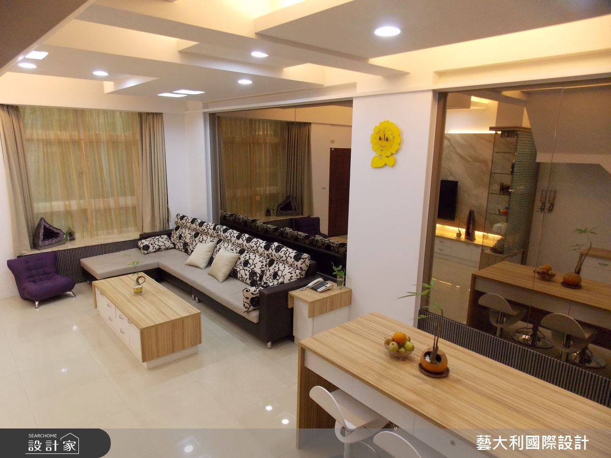 45坪新成屋(5年以下)＿現代風客廳餐廳案例圖片＿藝大利國際設計＿藝大利_25之12
