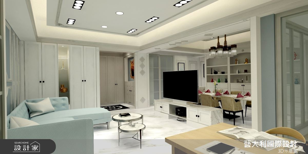 40坪預售屋＿新古典客廳餐廳案例圖片＿藝大利國際設計＿藝大利_28之7