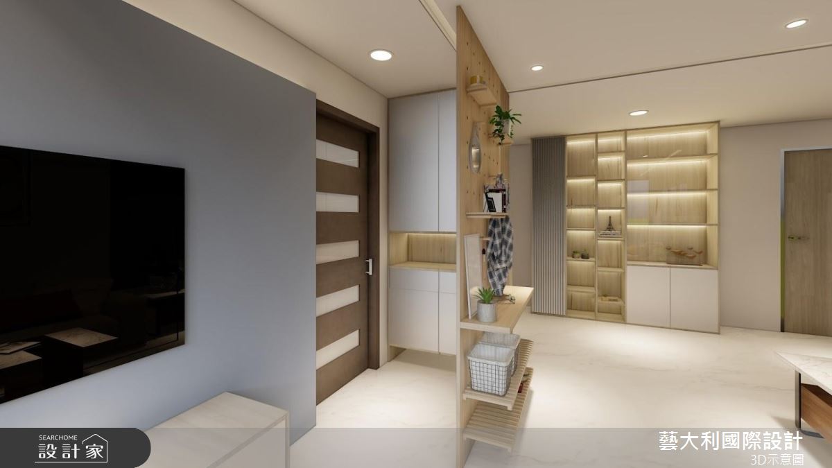 25坪老屋(31~40年)＿現代風玄關客廳案例圖片＿藝大利國際設計＿藝大利_32之1