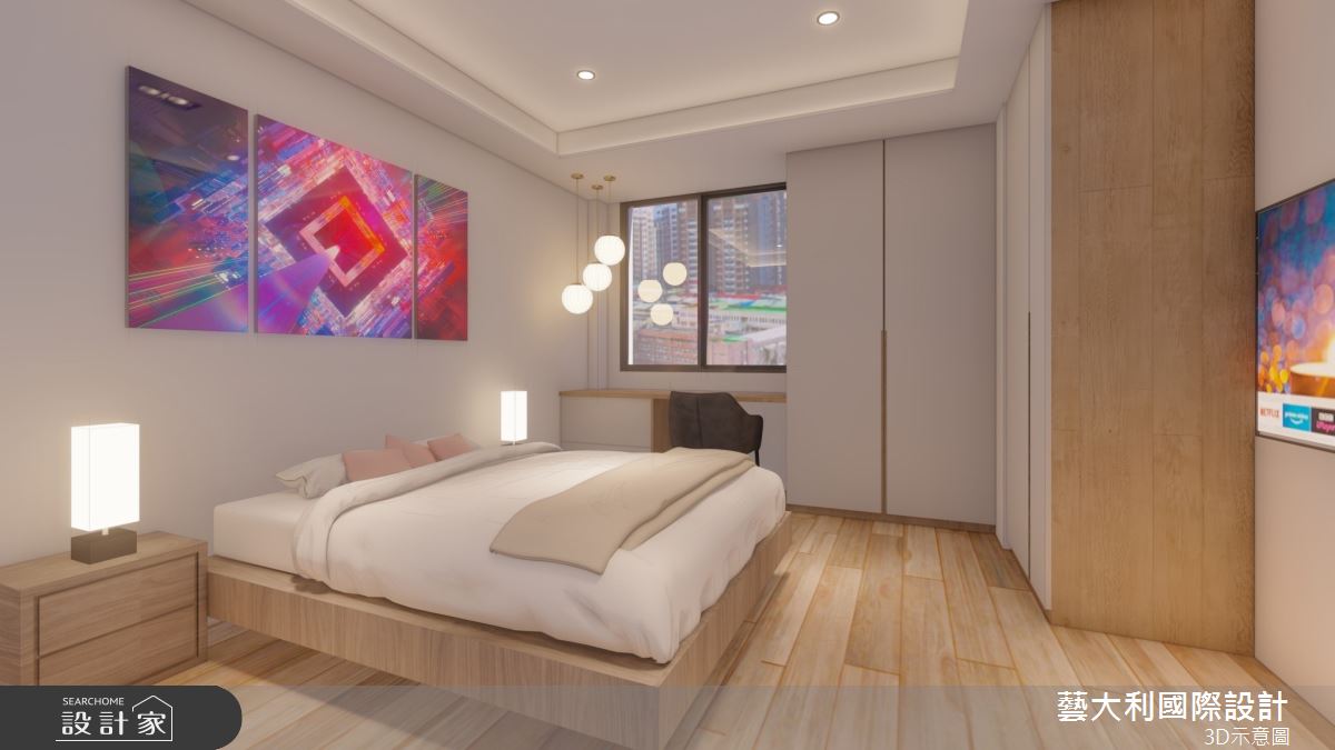 25坪老屋(41~50年)＿現代風臥室案例圖片＿藝大利國際設計＿藝大利_35之11