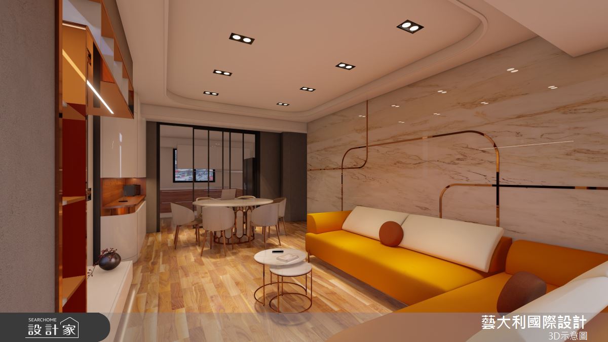 35坪老屋(31~40年)＿奢華風客廳案例圖片＿藝大利國際設計＿藝大利_36之3