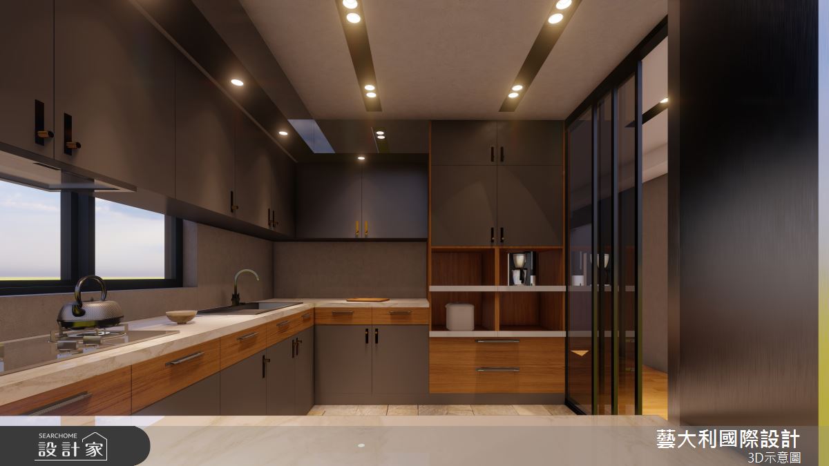 35坪老屋(31~40年)＿奢華風廚房案例圖片＿藝大利國際設計＿藝大利_36之7