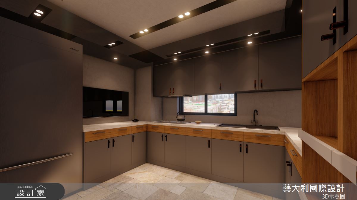 35坪老屋(31~40年)＿奢華風廚房案例圖片＿藝大利國際設計＿藝大利_36之8