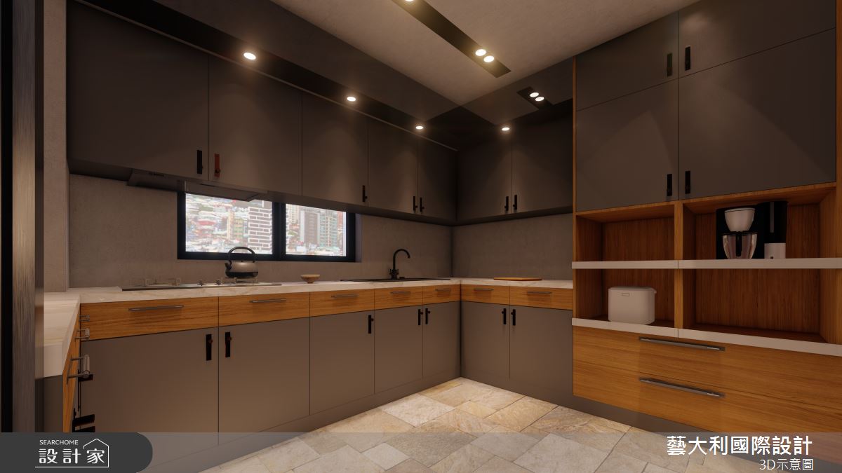 35坪老屋(31~40年)＿奢華風廚房案例圖片＿藝大利國際設計＿藝大利_36之9