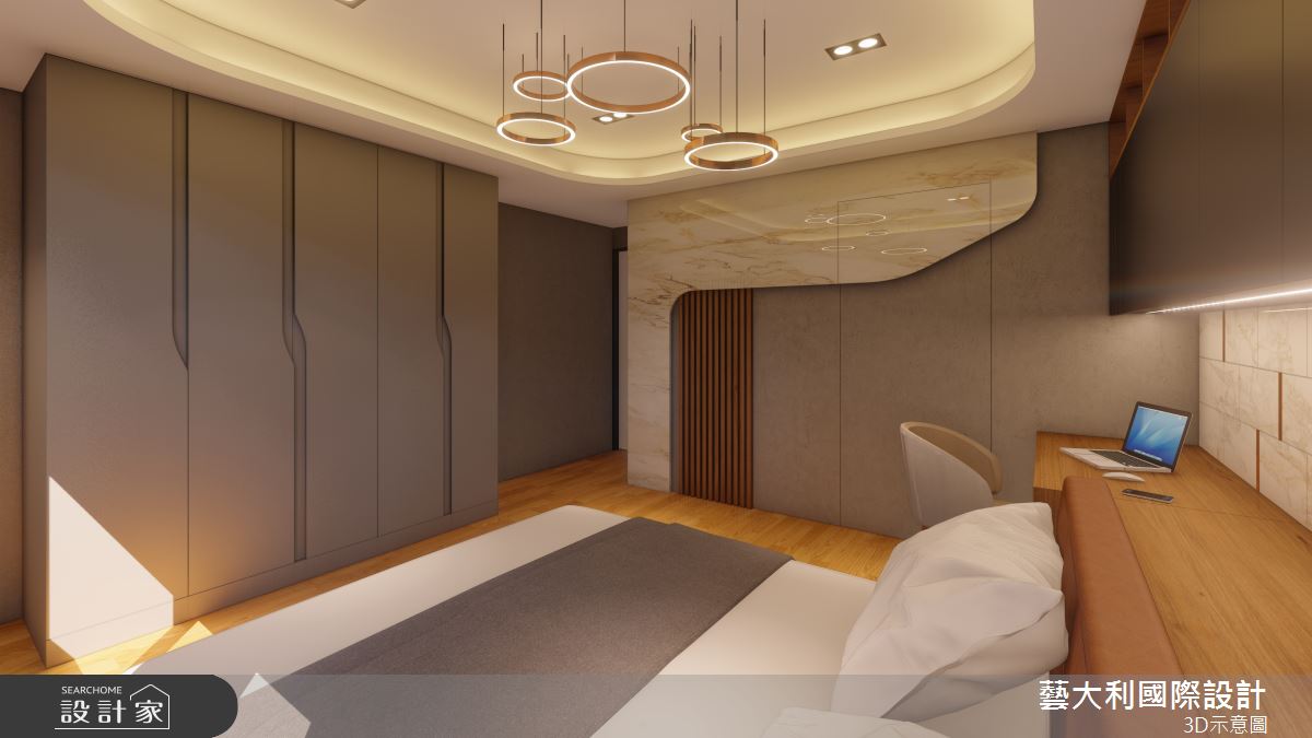 35坪老屋(31~40年)＿奢華風臥室案例圖片＿藝大利國際設計＿藝大利_36之12
