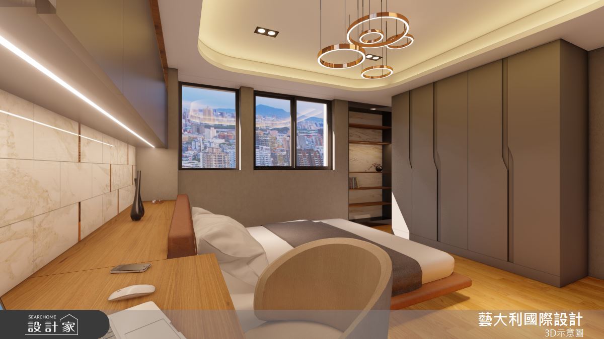 35坪老屋(31~40年)＿奢華風臥室案例圖片＿藝大利國際設計＿藝大利_36之13